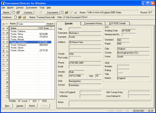 Tournament Software